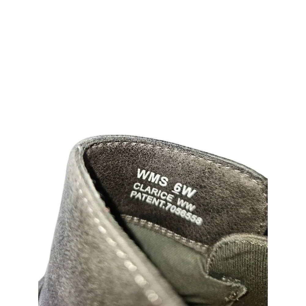 Stitch Fix Report Footwear Clarice Heeled Bootie Grey 6 Wide Faux Suede